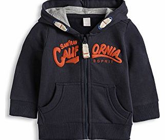 Esprit Baby-Boys 094EEBJ001 Sweatshirtjacke Hoodie, Blue sound, 18-24 Months (Manufacturer Size: 92)