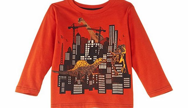 Esprit Boys 094EE8K006 T-Shirt, Amber Orange, 8 Years (Manufacturer Size:128 )