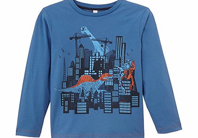 Esprit Boys 094EE8K006 T-Shirt, Blue Delight, 4 Years (Manufacturer Size:104 )