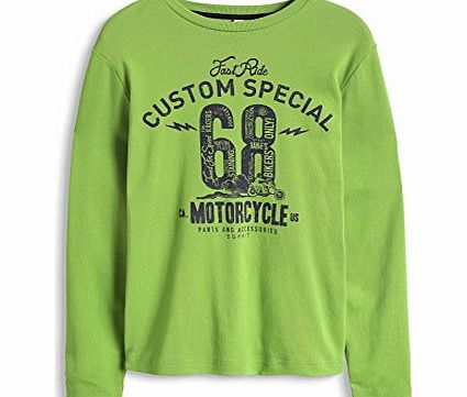 Esprit Boys 104EE6K005 Aus Baumwoll Jersey Long Sleeve Long Sleeve Top, Greenhouse, 14 Years (Manufacturer Size:Large)