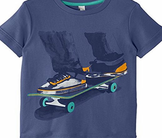 Esprit  Boys 035EE8K004 Skate Plain T-Shirt, Blue Ribbon, 8 Years (Manufacturer Size:128 )