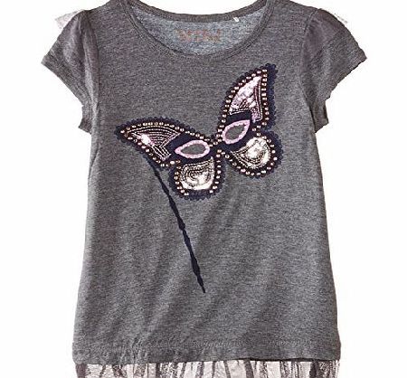 Esprit Girls 114EE7K009 T-Shirt, Storm Grey Melange, 6 Years (Manufacturer Size:116 )