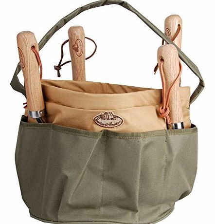 Design GT05 28 x 28 x 26cm Textile Garden Tools Bag - Green