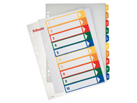 A4 polypropylene project dividers