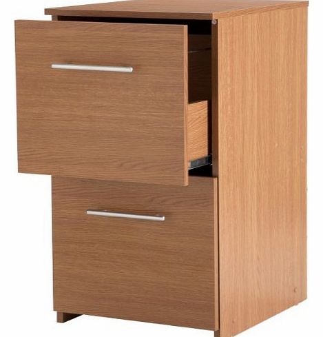 Essentialz HSB Value Range 2 Drawer Filing Cabinet - Oak Effect with Microfibre HSB Cleaning Glove