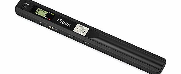 eSynic Mini Handheld Scanner 900DPI Resolution Handy Cordless A4 Book Scan High Speed LCD Didsplay