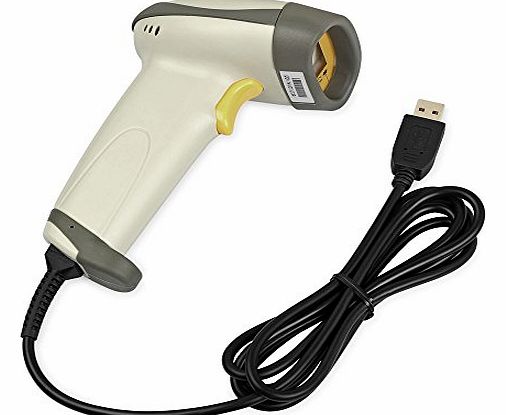 eSynic USB Handheld Long Scan Laser Barcode Scanner Automatic POS Bar Code Reader High Speed