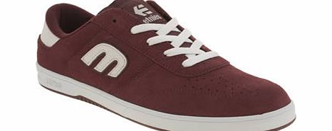 Etnies Burgundy Lo Cut Trainers