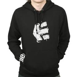 Laced Screen Hoody - Black
