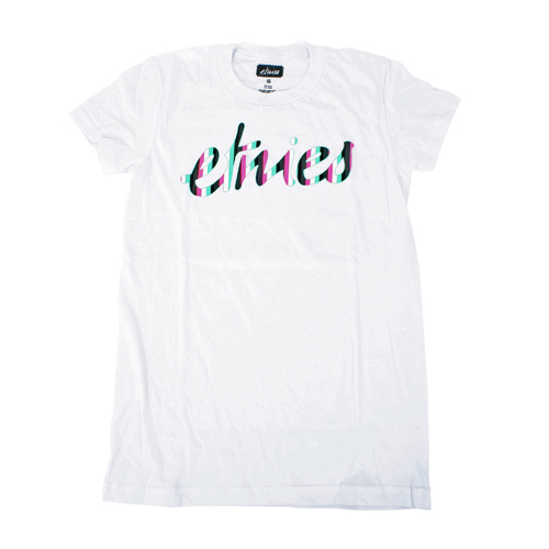 Etnies Ladies Etnies Mod Script Tee White 100