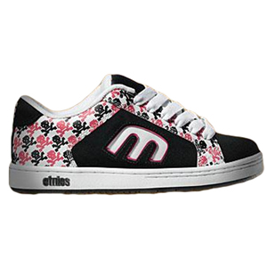 Ladies Etnies Digit. Black White Pink