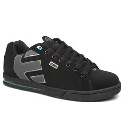 Etnies Male Etnies Angle Smu Nubuck Upper in Black and Grey