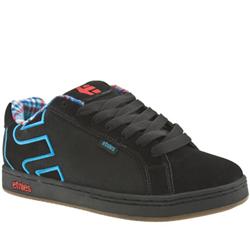 Male Etnies Fader Suede Upper in Black