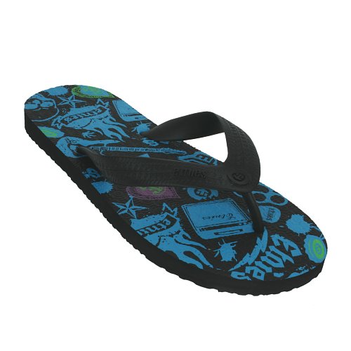 Etnies Mens Etnies El-Jefe II Flip-Flop Black/royal