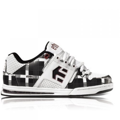 Mens Etnies Versus Skate Shoe White / Plaid