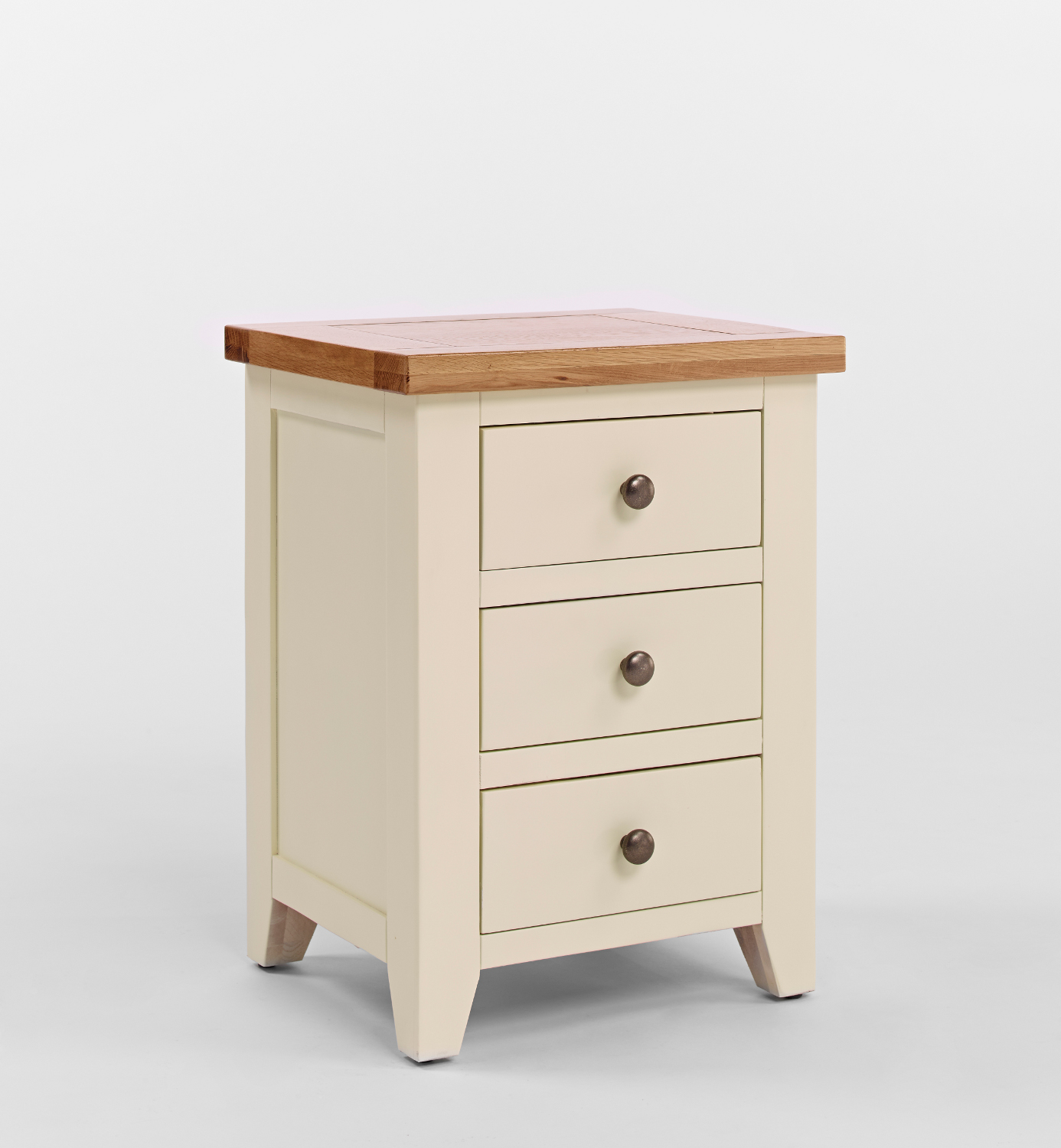 Painted 3 Drawer Bedside Cabinet