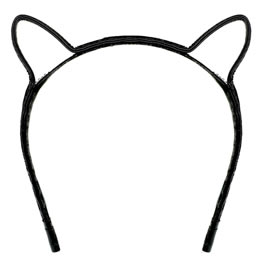 Eugenia Kim Skinny Black Patent Leather Cat Ear