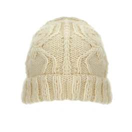 Eugenia Kim Cream Merino/ Mohair Cable Knit