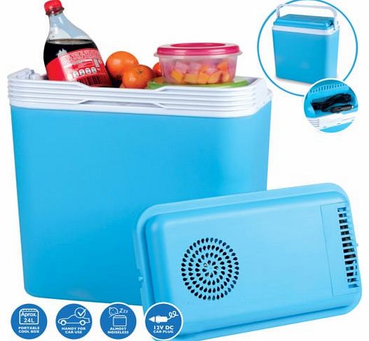 Eurax NEX00054 Car/ Van Portable Fridge Electric Caravan Picnic, 12 V, 24 Liter