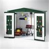 Shed Size 2: 2 x deep shelf set with brackets - Steel