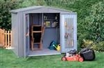 Shed Size 4A: Europa Shed Size 4A (316cm x 156cm roof - Quartz Grey