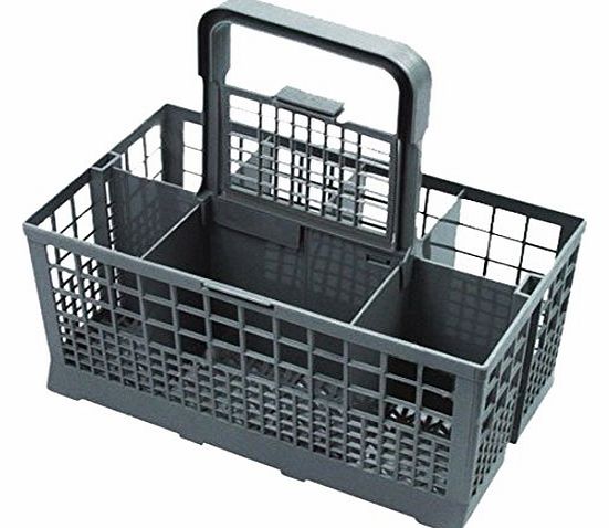 Europart Universal Cutlery Basket Fits Bosch/ Hotpoint/ Neff/ Siemens/ Smeg Dishwasher, Grey