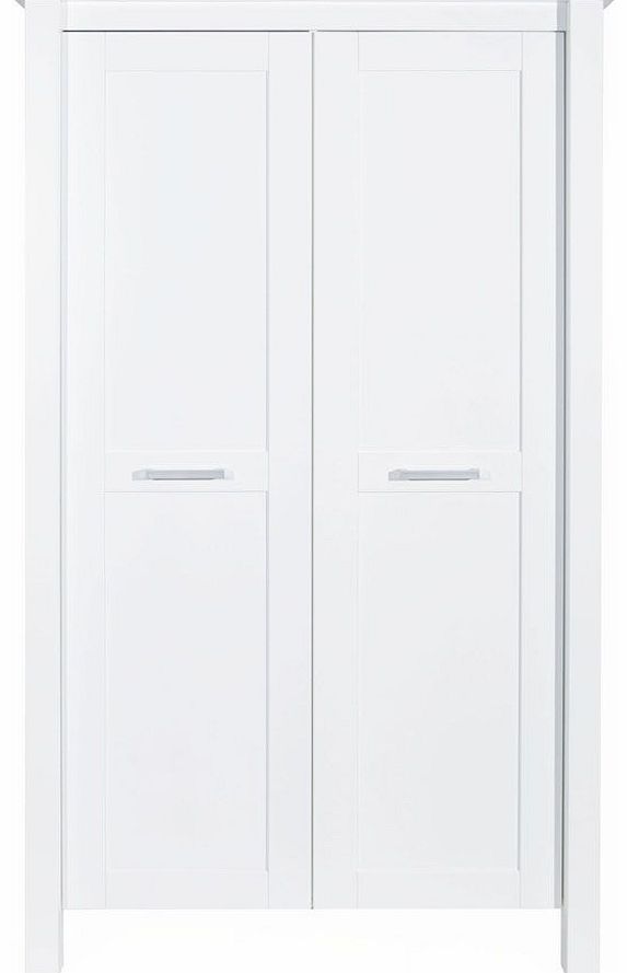 Europe Baby Como White 2 Door Wardrobe