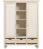 Havanna Large 3 Drawer Wardrobe White