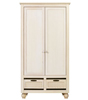 Havanna Medium 2 Drawer Wardrobe White