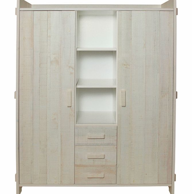 Europe Baby Jelle White Large Wardrobe