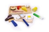 European Wooden Gourmet Tray of Food