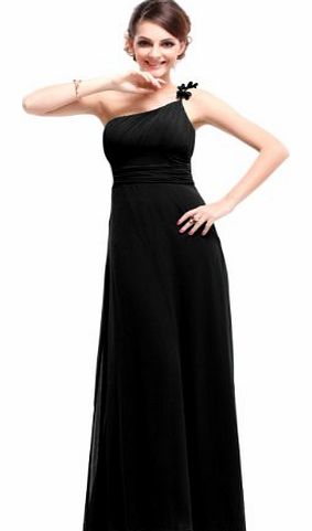 Ever-Pretty HE09596BK10,10UK,Black,Ever Pretty One Shoulder Evening Dresses uk 09596