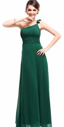 Ever-Pretty HE09596GR12, 12UK, Green,Ever Pretty One Shoulder Green Summer Dresses 09596