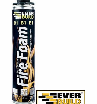 Everbuild 12x Everbuild FIREFOAM B1 GUNGRADE Expanding Foams Fire Protection Foams - 750ml