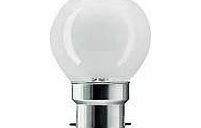 Eveready 10 x G45 Round Globe Golf Ball Light Bulbs in 60 Watt Bayonet B22 Fitting Opal (White/Pearl/Opaque/Soft) Finish Double Life: 2,000 Hour