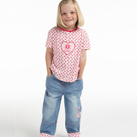 Dotty Denim Set - Pink - Infant Girls.