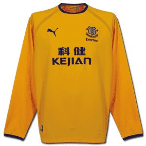 Puma Everton away L/S 03-04
