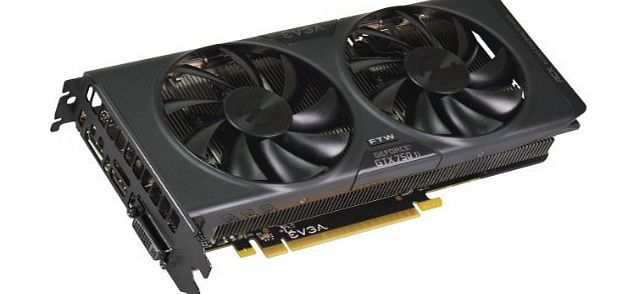 EVGA NVIDIA GTX 750Ti FTW with ACX Cooling 1189MHz (Boost 1268MHz) 5400MHz 2GB 128-bit GDDR5 HDMI DVI-I DP PCI-E Graphics Card