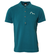 Blue Pique Polo Shirt