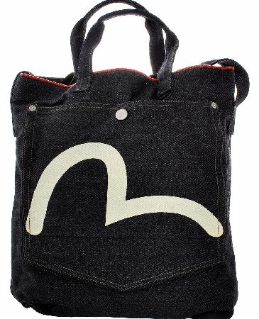 Evisu Denim Tote Shoulder Bag