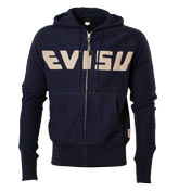 Indigo Full Zip Hooded Sweatshirt with