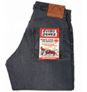 Evisu Mid Blue Denim Button Fly Jeans