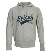 Mid Grey Hooded Sweatshirt with Printed Logo