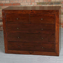 Evolution Indian 5 drawer chest of drawers