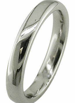 18ct White Gold 3mm Court Wedding Ring