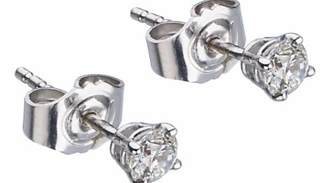 White Gold Diamond Stud Earrings