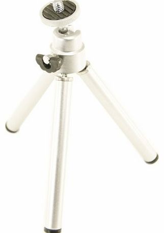 Ex-Pro TRA-0303 Mini Metal Tripod with Ball Tilt Head, Silver