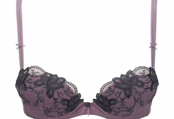 Ex-Store Ex Store Mauve Purple Mesh Push-up Bra 