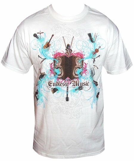 Endleess Music White T-Shirt