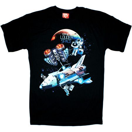 Louder Space Black T-Shirt